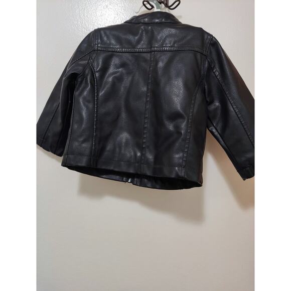 URBAN REPUBLIC HOODED BLACK ZIP/BUTTON UP JACKET SIZE 18M - Picture 6 of 8